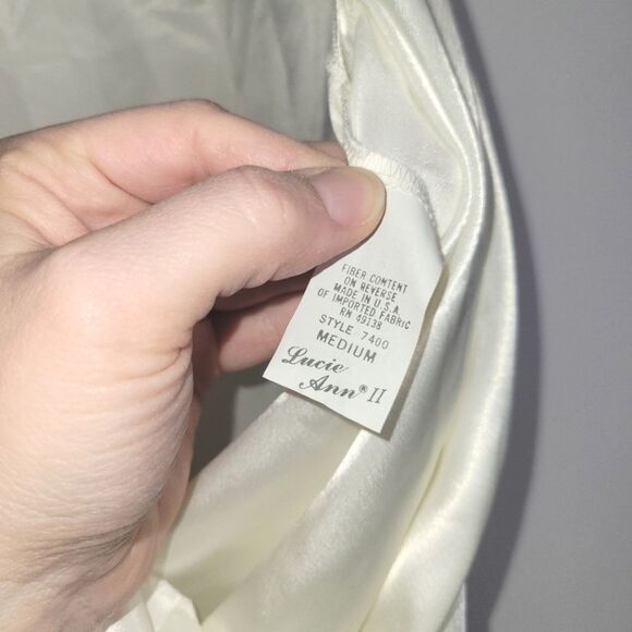 Vintage Lucie Ann Polyester Lace Bodysuit Medium - Picture 3 of 11